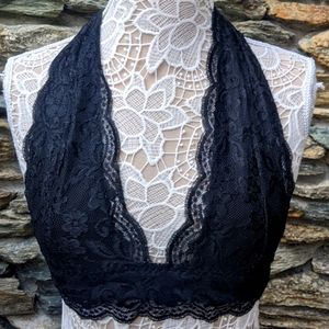 Lace Halter Bralette XL